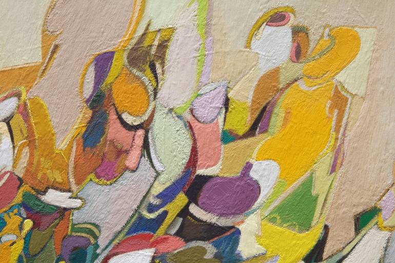 Original Conceptual Abstract Painting by Samuel Hallaj