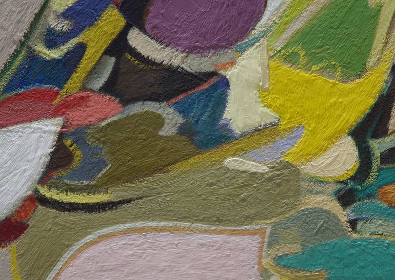 Original Conceptual Abstract Painting by Samuel Hallaj