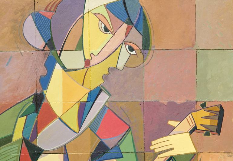 Original Conceptual Women Painting by Samuel Hallaj