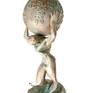 ''Atlas, le Titan tétanisé'' résine effet Bronze Antique