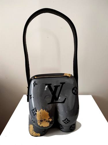 Sac P'tit coquin "Louis Vuitton" gris thumb