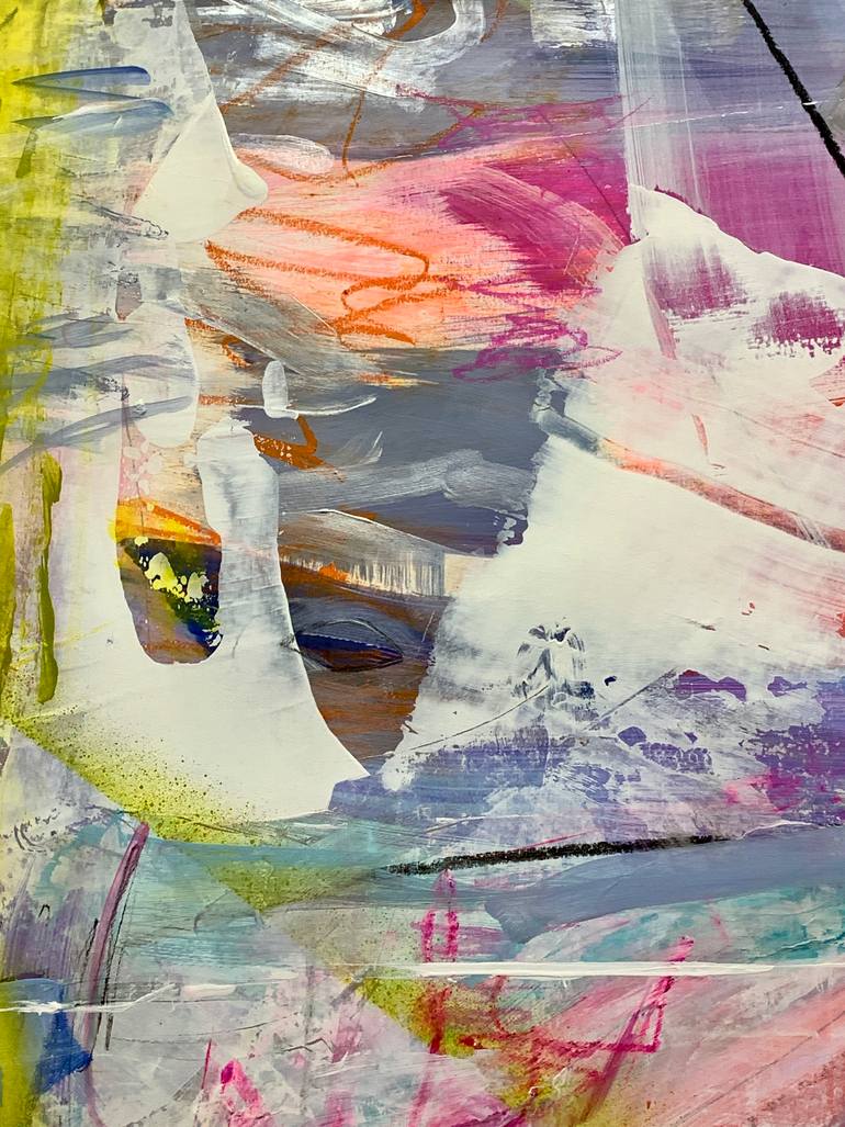 Original Abstract Expressionism Abstract Painting by Kati Bujna