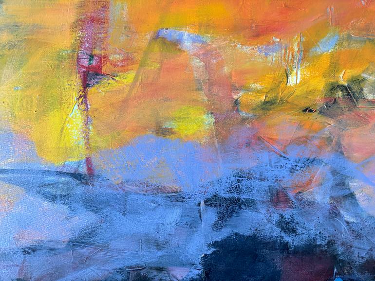 Original Abstract Expressionism Abstract Painting by Kati Bujna