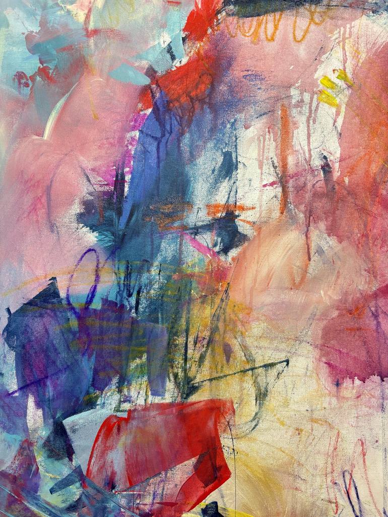 Original Abstract Expressionism Abstract Painting by Kati Bujna