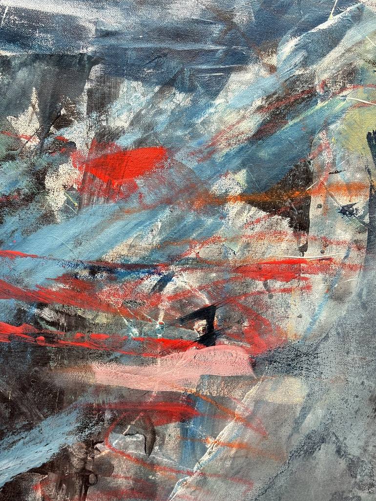 Original Abstract Expressionism Abstract Painting by Kati Bujna