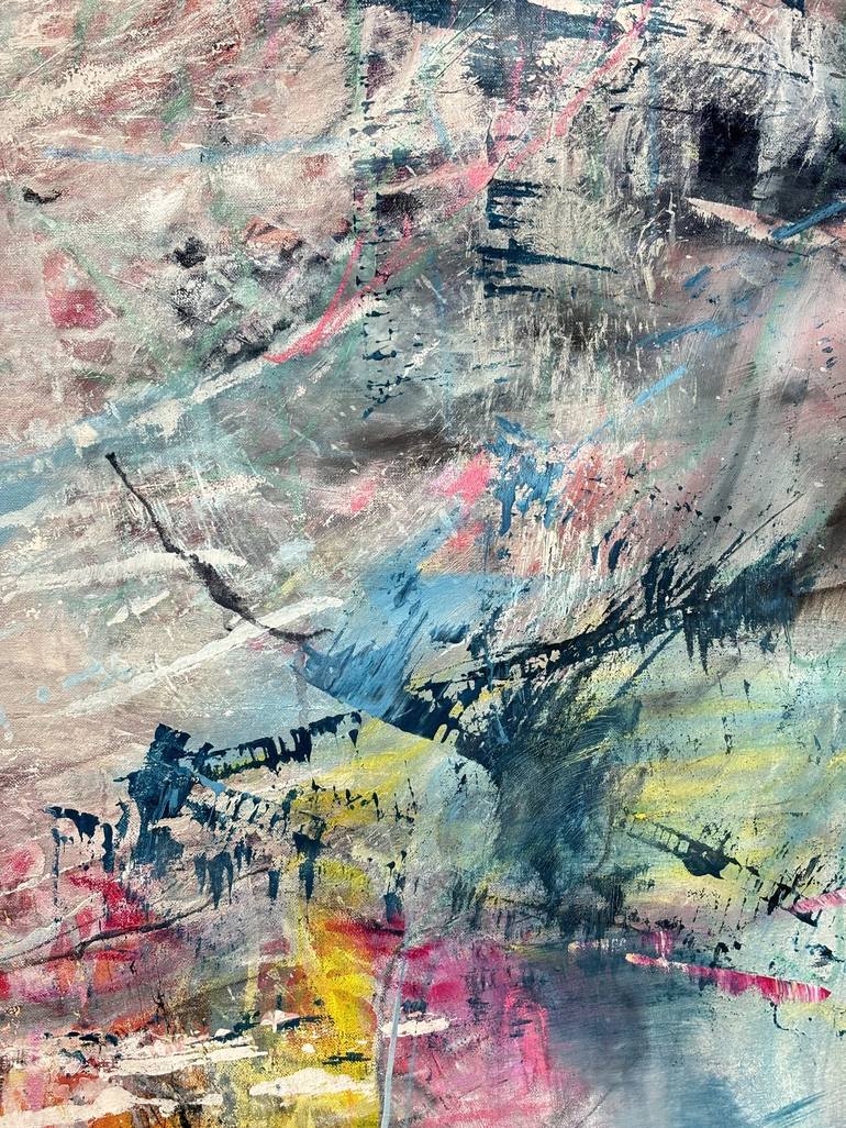 Original Abstract Expressionism Abstract Painting by Kati Bujna