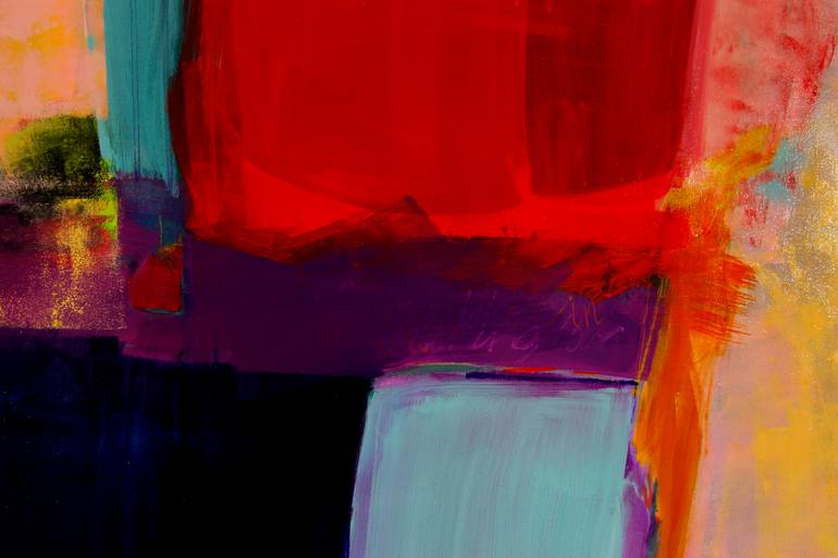 Original Abstract Expressionism Abstract Painting by Kati Bujna