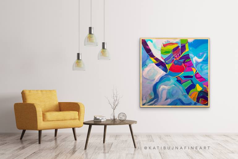 Original Abstract Expressionism Water Painting by Kati Bujna