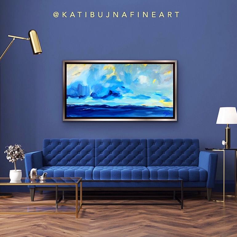 Original Abstract Landscape Painting by Kati Bujna