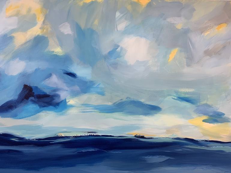 Original Abstract Landscape Painting by Kati Bujna