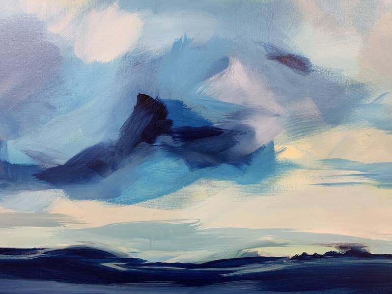 Original Abstract Landscape Painting by Kati Bujna