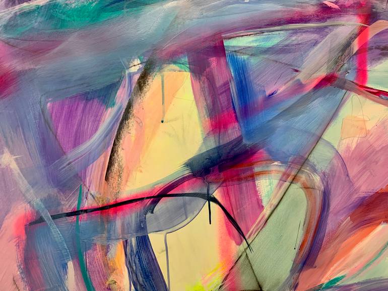 Original Abstract Expressionism Abstract Painting by Kati Bujna