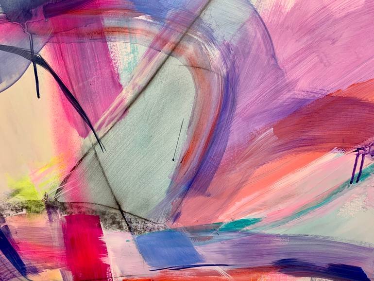 Original Abstract Expressionism Abstract Painting by Kati Bujna