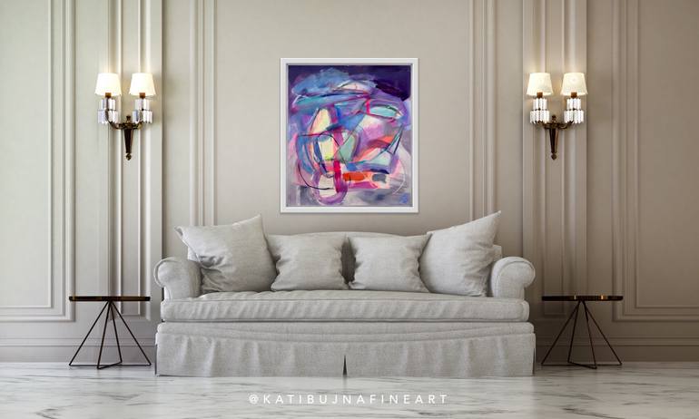 Original Abstract Expressionism Abstract Painting by Kati Bujna