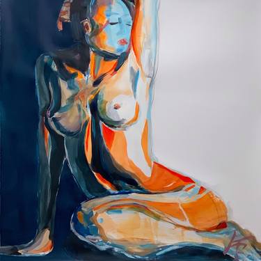 Original Abstract Nude Paintings by Kati Bujna