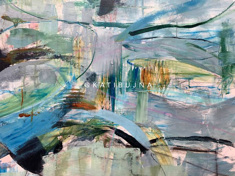 Original Abstract Water Painting by Kati Bujna