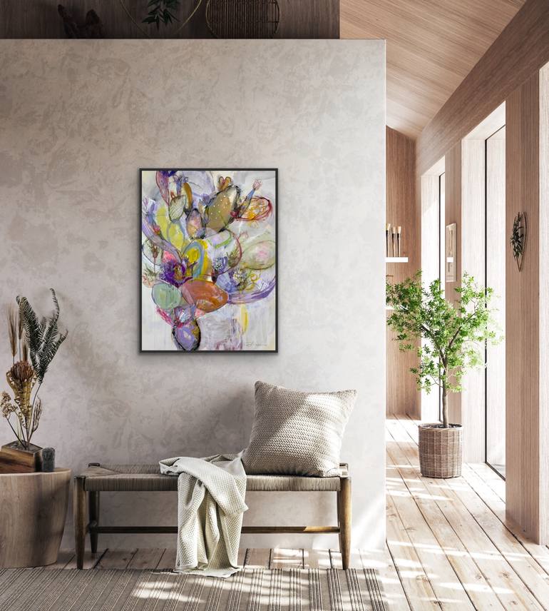 Original Abstract Expressionism Abstract Painting by Kati Bujna