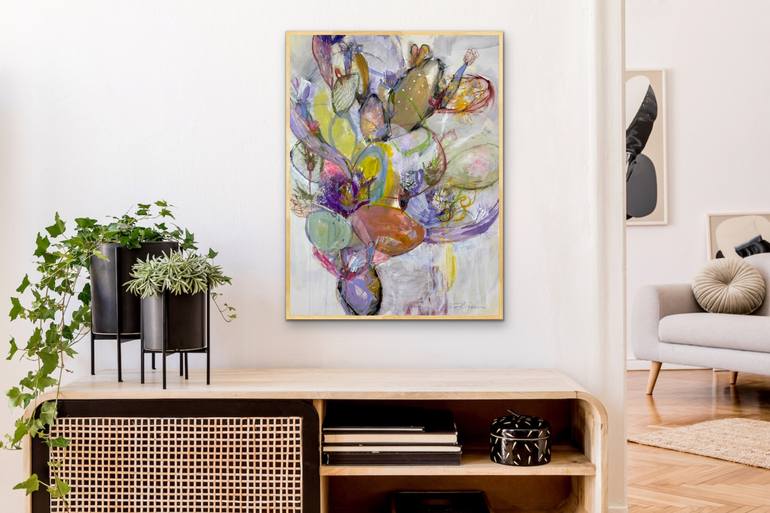 Original Abstract Expressionism Abstract Painting by Kati Bujna