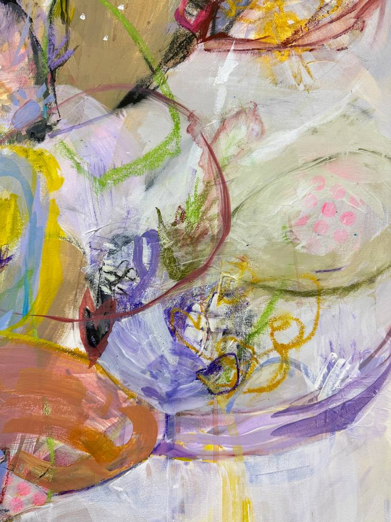 Original Abstract Expressionism Abstract Painting by Kati Bujna