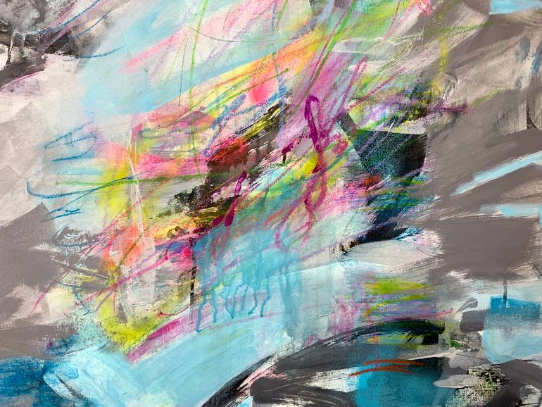 Original Abstract Expressionism Abstract Painting by Kati Bujna
