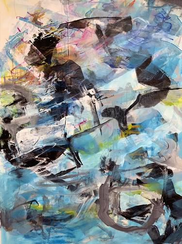 Original Abstract Water Paintings by Kati Bujna