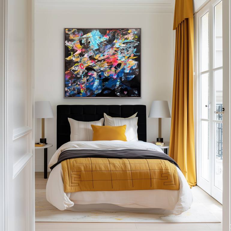 Original Abstract Expressionism Abstract Painting by Kati Bujna