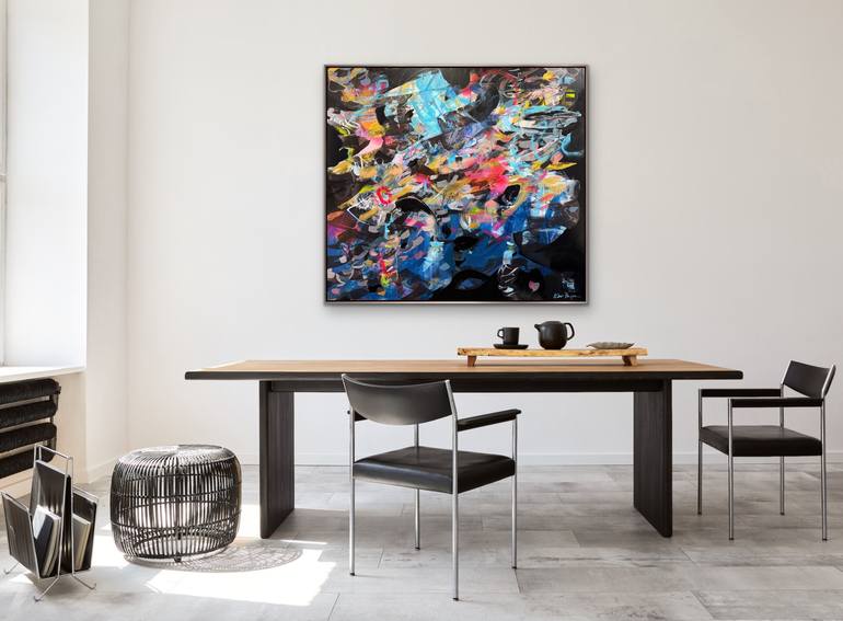 Original Abstract Expressionism Abstract Painting by Kati Bujna