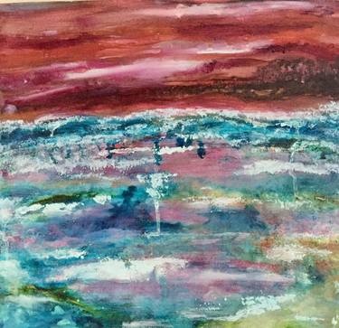 Original Abstract Landscape Paintings by Anne Gratt