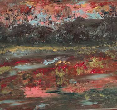 Original Abstract Landscape Paintings by Anne Gratt