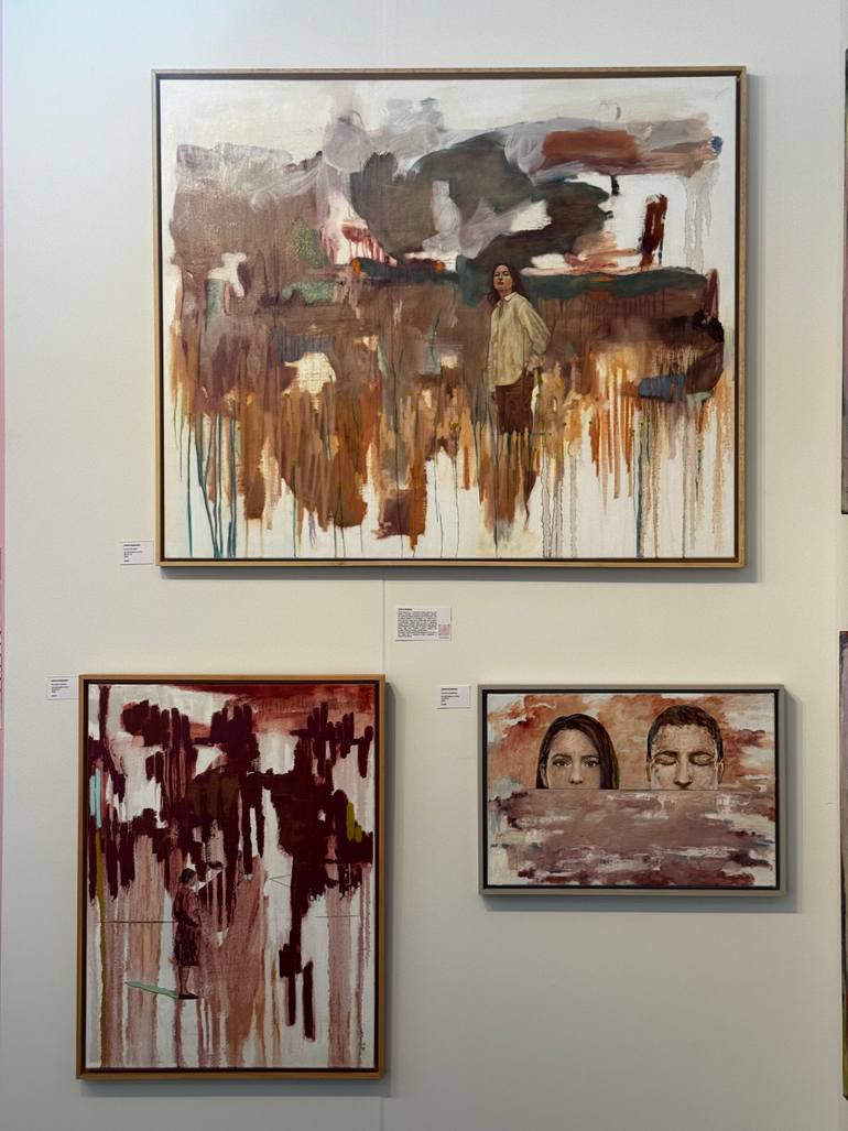 Original Abstract People Painting by Chrys Roboras