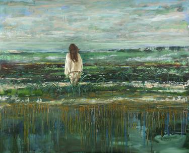 Saatchi Art Artist Chrys Roboras; Paintings, “The grass is brighter on my side” #art