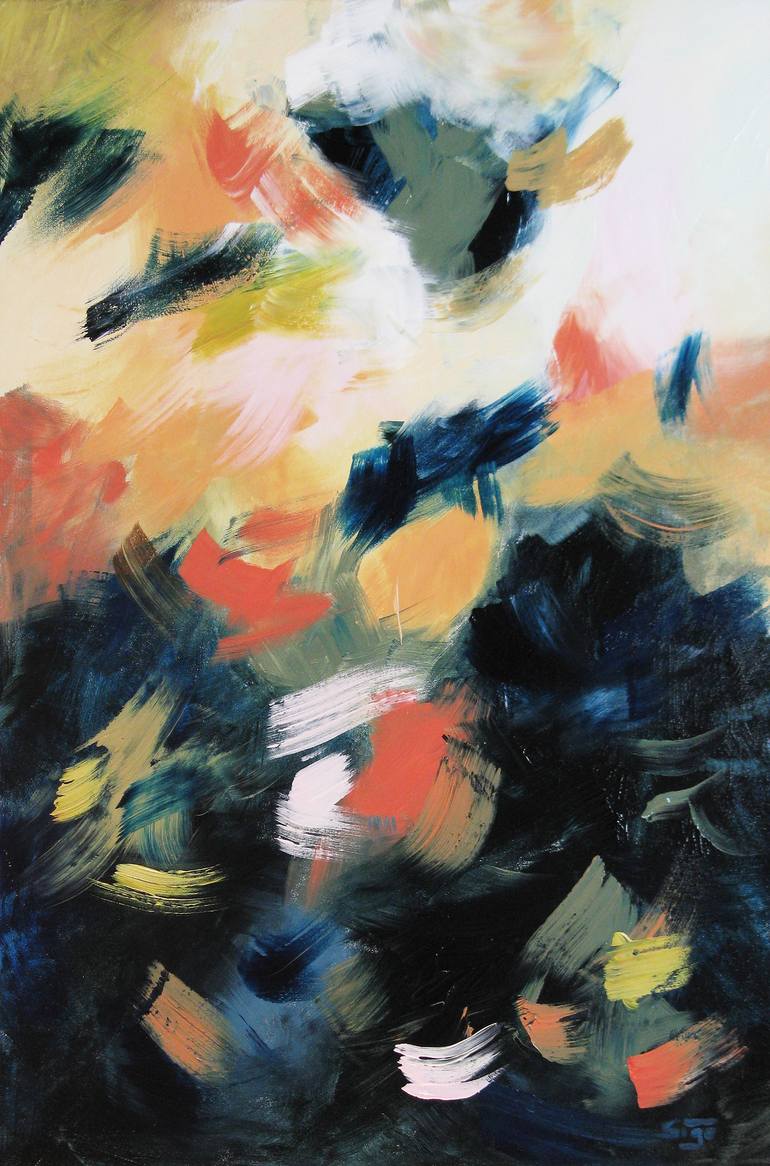 Abstraction 1.1 Painting by Sylvie Adams | Saatchi Art United Arab