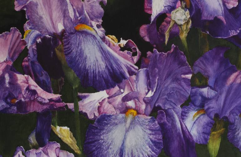 Original Classicism Floral Painting by Bert Van Zelm