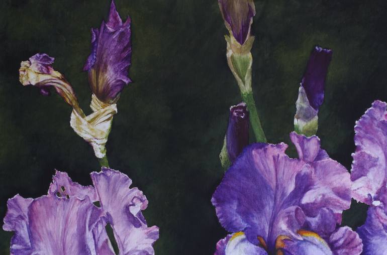 Original Classicism Floral Painting by Bert Van Zelm