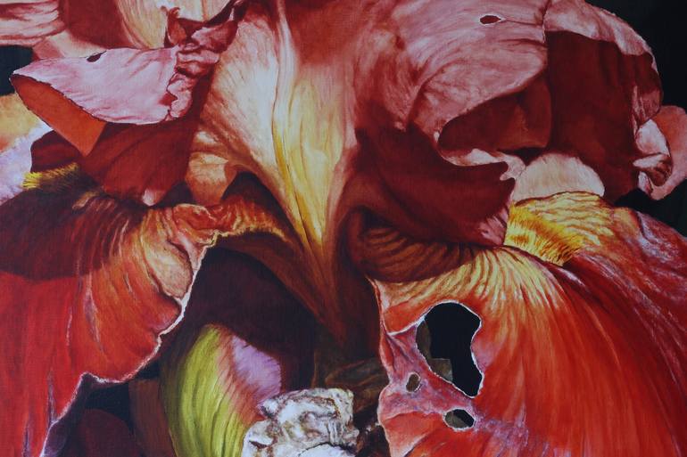 Original Fine Art Floral Painting by Bert Van Zelm