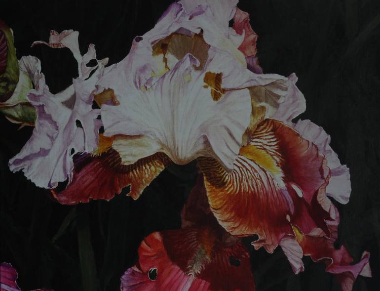 Original Floral Painting by Bert Van Zelm
