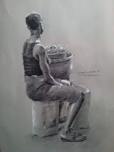 Original Fine Art Culture Drawings by Ogunbona Oluwatomilola Emmanuel