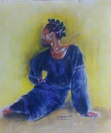 Original Expressionism Portrait Paintings by Ogunbona Oluwatomilola Emmanuel