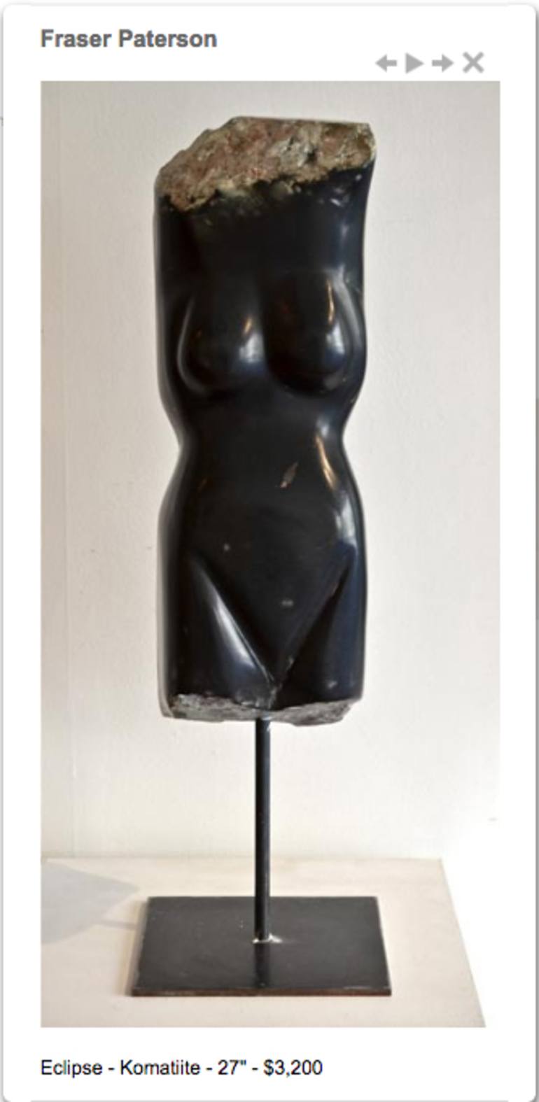 Original Women Sculpture by Fraser Paterson