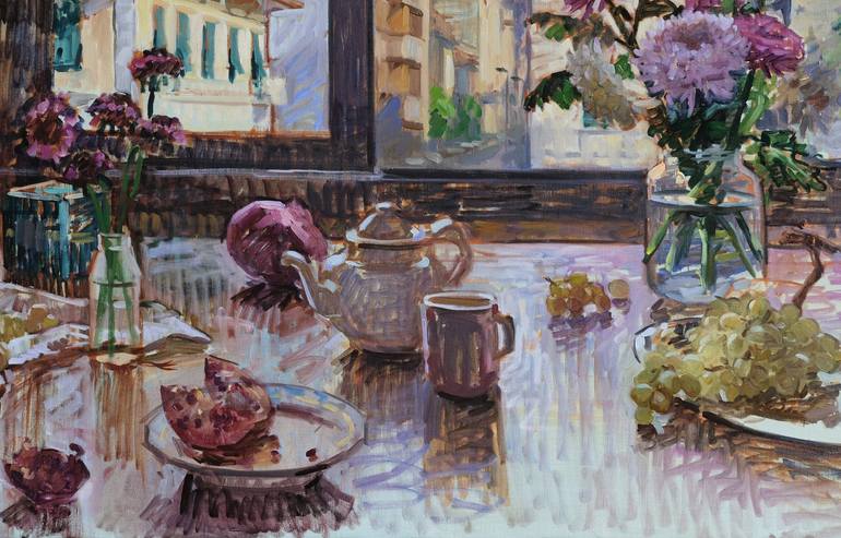 Original Impressionism Still Life Painting by Amy Florence