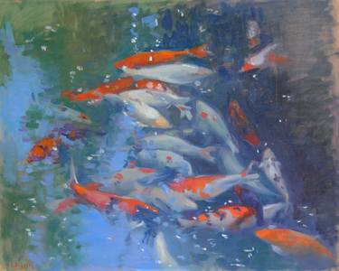 Print of Fine Art Fish Paintings by Amy Florence