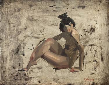 Original Nude Painting by kathiucia dias