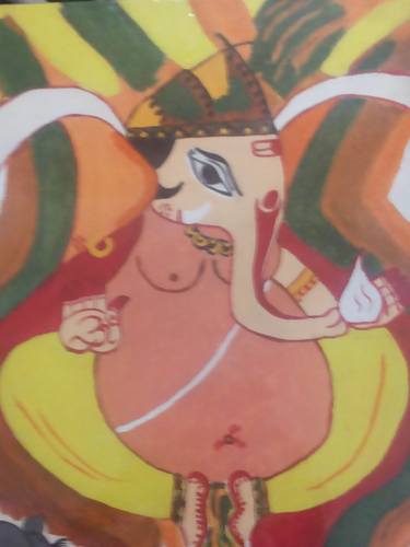 Original Classical mythology Painting by kalpana raman