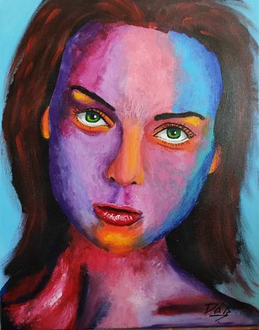 Original Abstract Portrait Paintings by Dávid Horváth