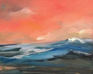 Saatchi Art Artist Donna Lomangino; Paintings, “Red Sky #6” #art