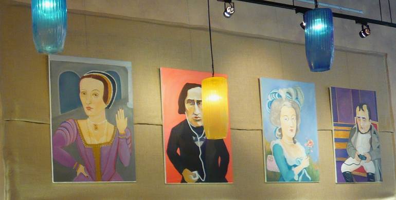 Original Figurative Humor Painting by Donna Lomangino
