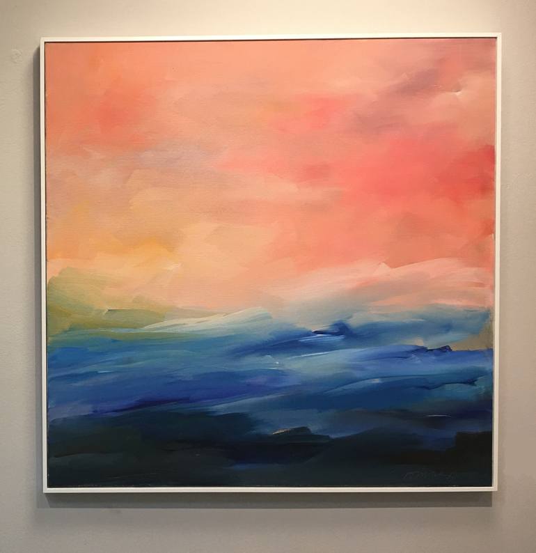 Original Abstract Seascape Painting by Donna Lomangino