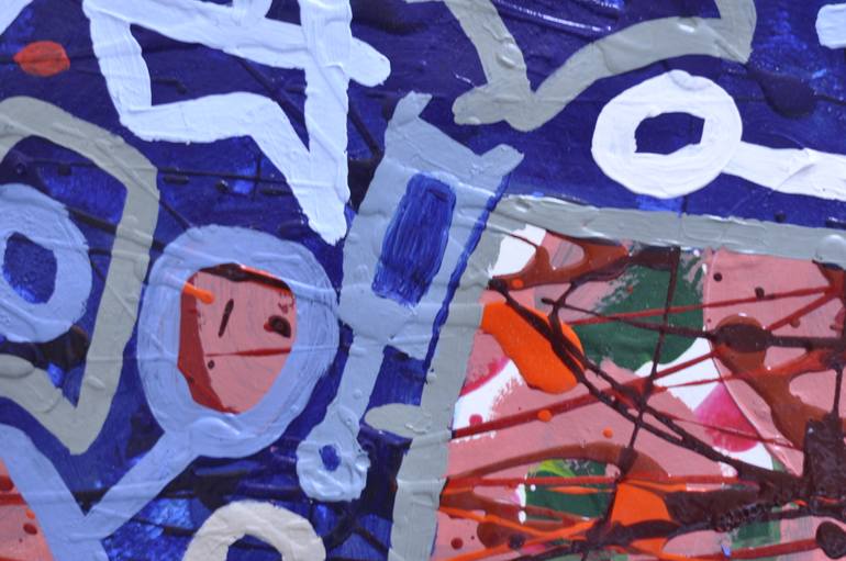 Original Abstract Expressionism Abstract Painting by Sigalit Benjamin
