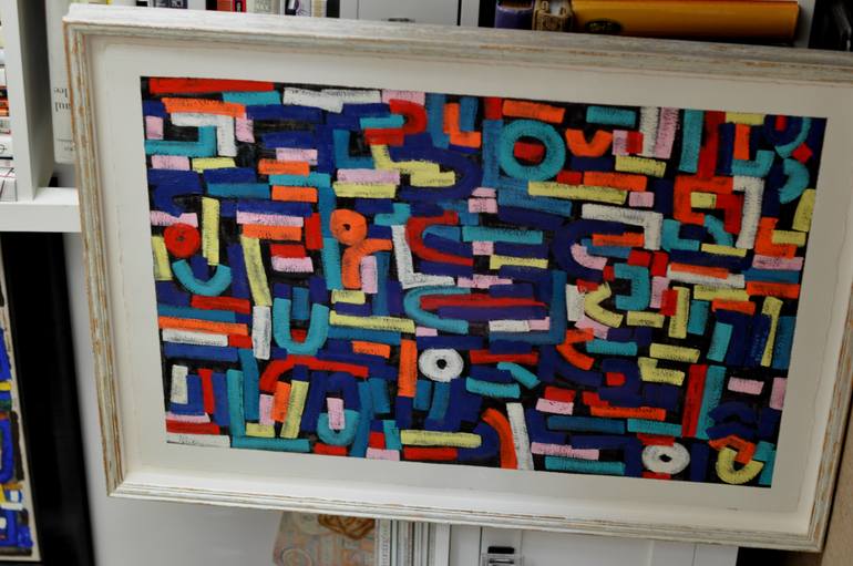 Original Abstract Expressionism Abstract Painting by Sigalit Benjamin