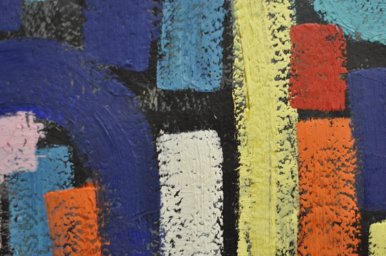 Original Abstract Expressionism Abstract Painting by Sigalit Benjamin
